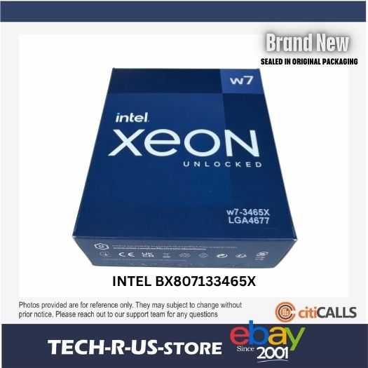 Intel BX807133465X Xeon w7-3465X CPU Processor 28 Cores 75M 2.50 GHz LGA16A BOX