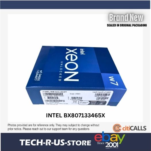 Intel BX807133465X Xeon w7-3465X CPU Processor 28 Cores 75M 2.50 GHz LGA16A BOX
