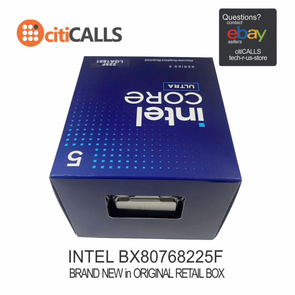 Intel BX80768225F CPU - Ultra5 225F 6P 4E 10T 3.3GHz 20M LGA1851 Retail
