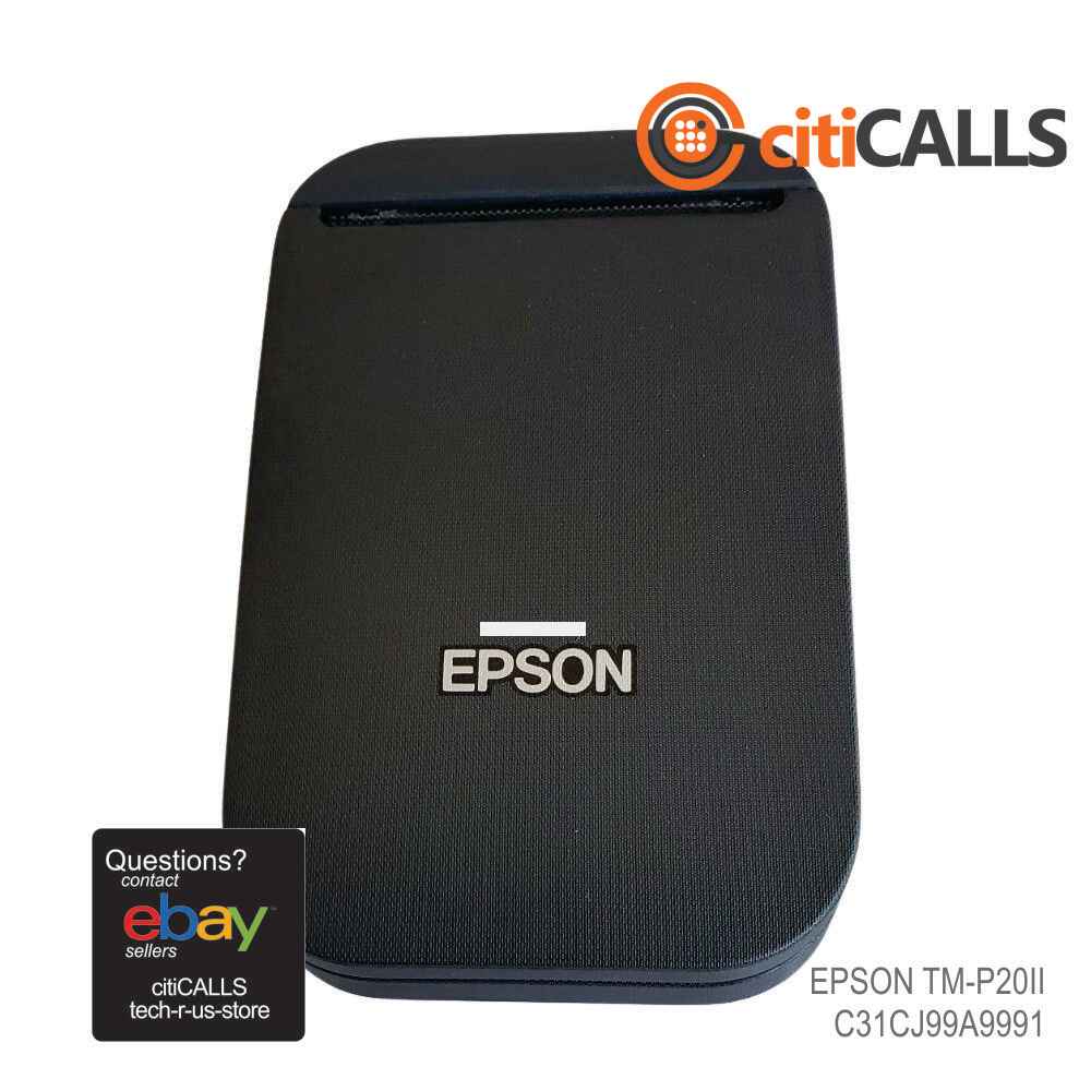 Epson C31CJ99A9991 TM-P20II 2" Ultra Compact Portable Receipt Printer; Bluetooth