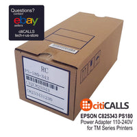 Epson C825343 PS-180-343 Power Adapter for TM Series Printers 100-240V US NA