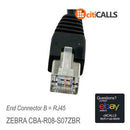 Zebra CBA-R08-S07ZBR 7 FT DB-9 RJ-45 RS232 Nixdorf 5V Data Transfer Cable Cord