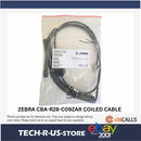 Zebra CBA-R28-C09ZAR 9FT Verifone RS232 Coiled Cable RJ45 mini-DIN Male Serial