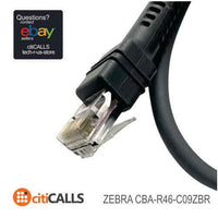 Zebra CBA-R46-C09ZBR Serial Data Transfer Cable 9 ft First End 9-pin DB-9 RS-232