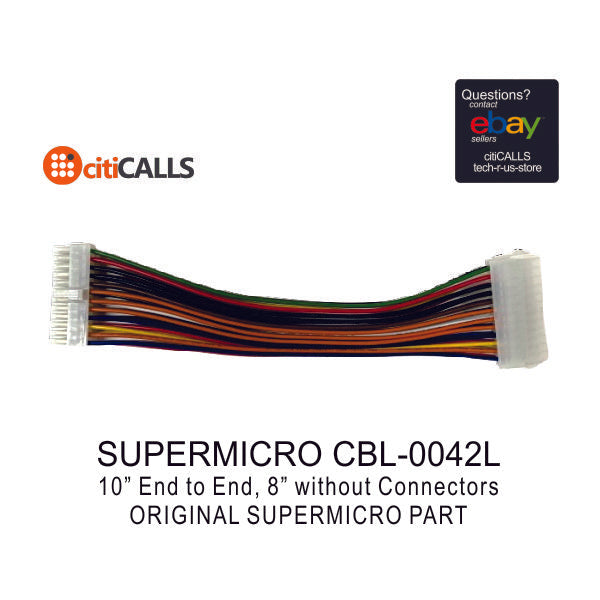 Supermicro CBL-0042L Power Connector Extension Cable 24-pin Pb-free Cable