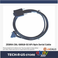 Zebra CBL-58918-02 Serial Data Transfer Cable - 9 Pin RS-232 - 6 ft