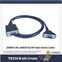 Zebra CBL-58918-02 Serial Data Transfer Cable - 9 Pin RS-232 - 6 ft