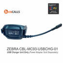 Zebra CBL-MC93-USBCHG-01 Snap-on USB Charging Cable requires Power Adapter