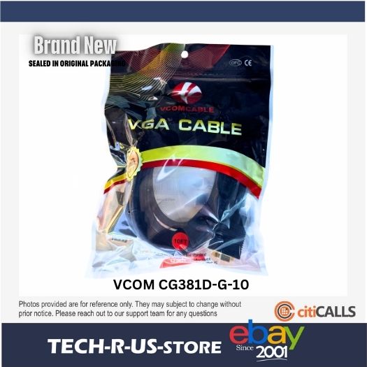 VCOM CG381D-G-10 - VGA cable - HD-15 (VGA) (M) to HD-15 (VGA) (M) - 10 ft