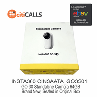 Insta360 CINSAATA_GO3S01 GO 3S Standalone Camera - 64GB - Arctic White Retail