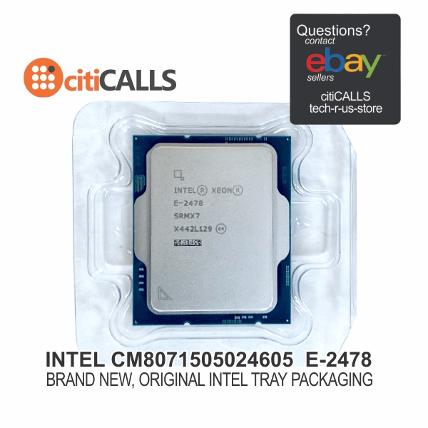 Intel CM8071505024605 CPU Xeon E-2478 2.8GHz 24MB Cache - FCLGA1700 Tray Pack