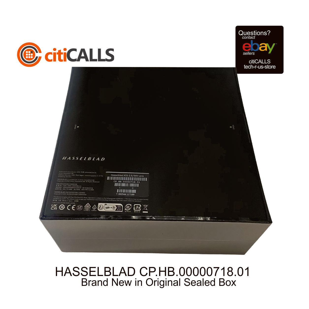 Hasselblad CP.HB.00000718.01 XCD 55mm f/2.5 V Lens for X System and 907x cameras