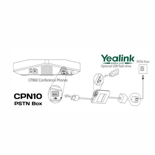 Yealink CPN10 PSTN Public Switched Telephone Network Box for Conference Phones
