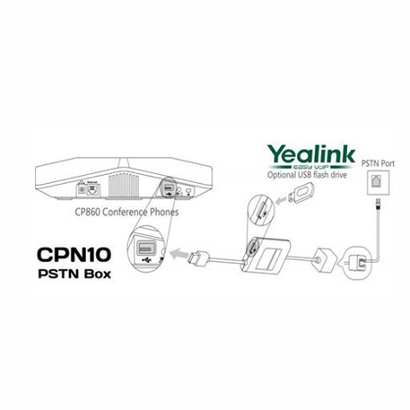 Yealink CPN10 PSTN Public Switched Telephone Network Box for Conference Phones