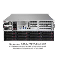 Supermicro CSE-847BE2C-R1K23WB Case 4U SC847B WIO CS with SAS3 dual expander