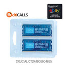 Crucial CT2K48G56C46S5 DDR5 - kit - 96 GB: 2 x 48 GB -SO-DIMM 262-pin - 5600 MHz