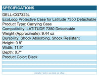 Dell DELL-CG7325L EcoLoop Rugged Carrying Case for 13.3" 7350 w Shld Strap Black