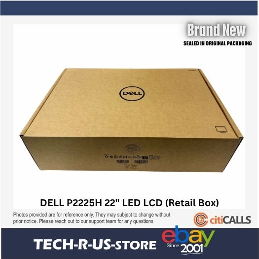 Dell DELL-P2225H 22" Class FHD LED Monitor 1920 HDI- VGA DisplayPort USB Hub