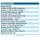 Synology DS124 NAS 1bay DiskStation Realtek RTD1619B 1GB DDR4 Retail