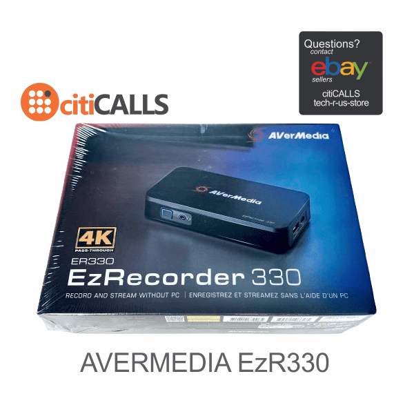 AVerMedia ER330 EzRecorder 4K Record Stream Capture UHD RJ45 USB Audio In Out