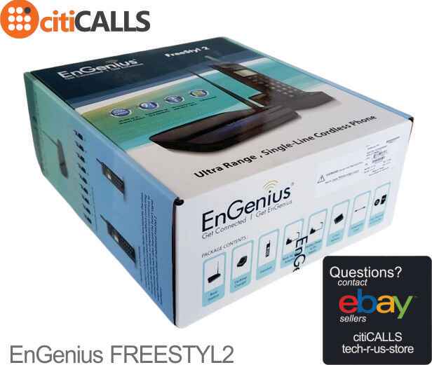 Engenius FREESTYL2 Extreme Range Scalable Cordless Phone System