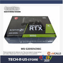 MSI G3050V2X6C Video Card - GeForce RTX 3050 VENTUS 2X 6G OC 6G GDDR6 PCI-E4.0x8