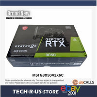 MSI G3050V2X6C Video Card - GeForce RTX 3050 VENTUS 2X 6G OC 6G GDDR6 PCI-E4.0x8