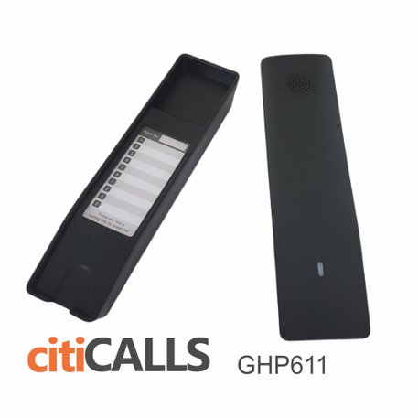 Grandstream GS-GHP611 Black Compact Hotel Phone 2 SIP Profiles 2 Lines