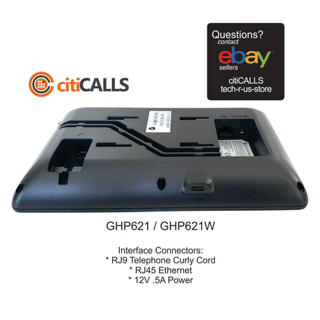 Grandstream GS-GHP621W Black Desktop Hotel Phone 2 SIP Profiles 2 Lines WiFi