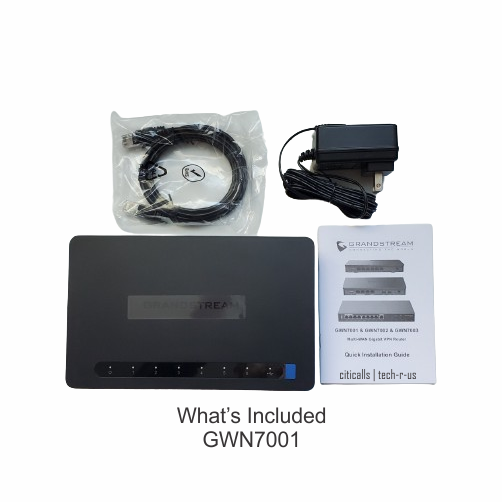 Grandstream GS-GWN7001 6 Gigabit Ports VPN Firewall QoS VoIP Router