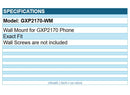 Grandstream GS-GXP2170-WM Wall mount for the GXP2170