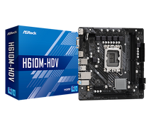 ASRock H610M-HDV - Motherboard - micro ATX - LGA1700 Socket - H610 Chipset