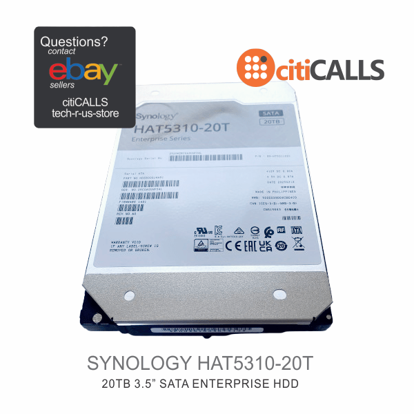 Synology HAT5310-20T 20TB Enterprise Series SATA III 3.5" Internal Hard Drive