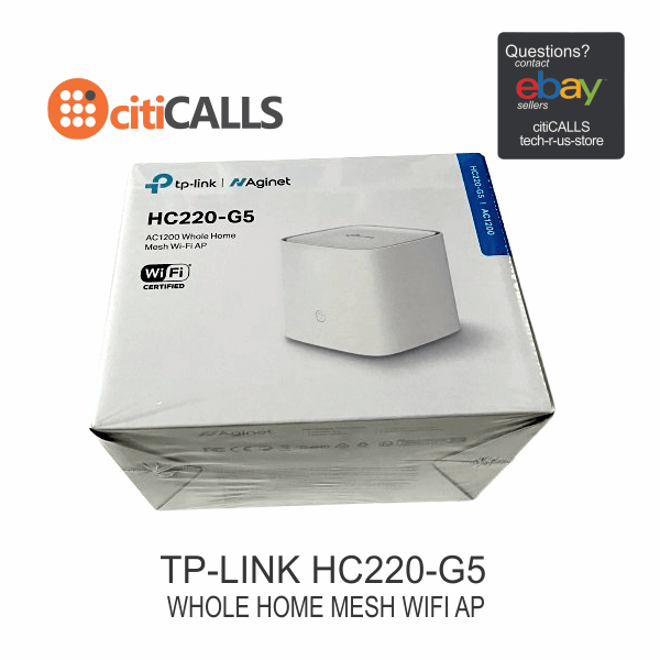 TP-Link HC220-G5 1-PACK AC1200 Whole Home Mesh WiFi System EasyMesh 1200Mbps