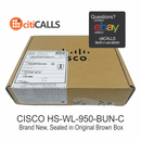 Cisco HS-WL-950-BUN-C True Wireless In-Ear Earbuds USB-A Ear Tips Charge Case