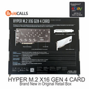 ASUS HYPER M.2 X16 GEN 4 CARD PCIe 4.0 X4 Expansion Card Supports 4 NVMe M.2