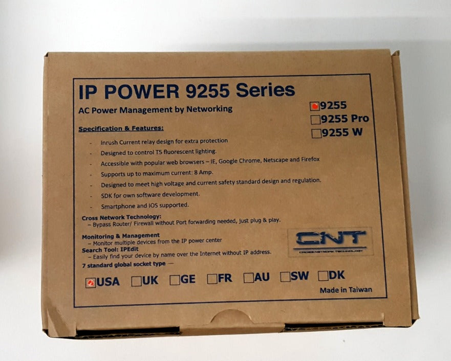 Aviosys IP 9255 Web Power Switch Controller Remote Reboot Auto-Ping Power Distribution Unit PDU