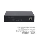 Aviosys IP 9858MT 4 Port Web Power Distribution Controller Switch Unit w/ Auto-Ping IOS Android