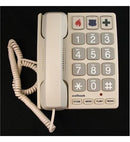 Cortelco 2400 Sand 240085-VOE-21F Big Button Corded Feature Phone