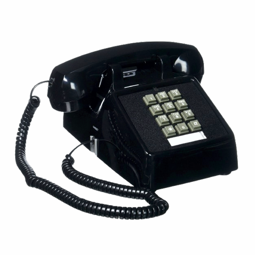 Cortelco 2500-VOE-MD-BK 250000-VOE-20MD Black Electronic Desk Phone