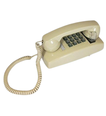 Cortelco 2554-V-IV 255409-VBA-20M Ivory Traditional Mini-Wall Phone