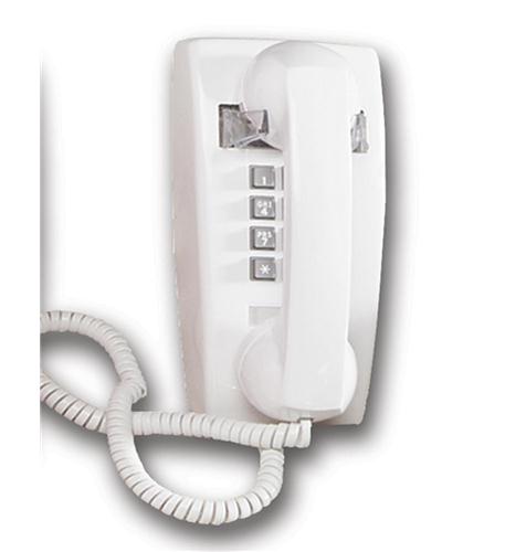 Cortelco 2554-V-WH 255415-VBA-20M White Traditional Mini-Wall Phone