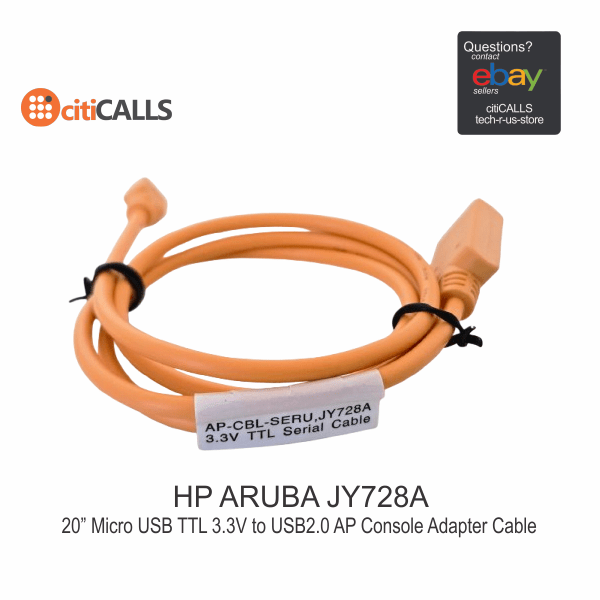 HPE JY728A Aruba Micro-USB 2.0 Console Adapter Cable - USB / serial cable