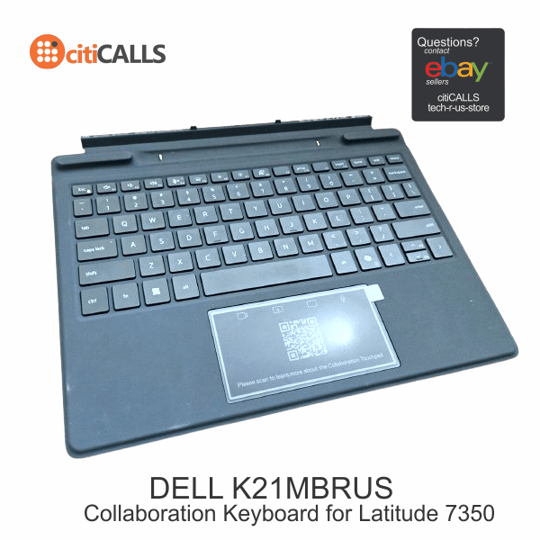Dell K21MBRUS Collaboration Keyboard - Aluminium - Pogo Pin