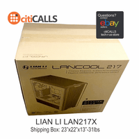 Lian-Li LAN217X Computer Case - mid-tower Steel 4mm TG Wood Black Retail