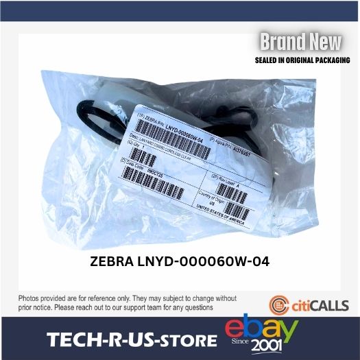 Zebra LNYD-000060W-04 Around-Neck Lanyard Cord for CS6080 Scanner Clear