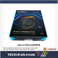 Lian Li 14TLLCD1W1B UNI FAN TL LCD Wireless Signal Mirror 140 RGB 28mm FDB Black