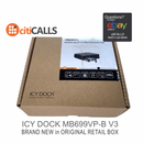 Icy Dock MB699VP-B V3 ToughArmor 4x 2.5" NVMe SSD PCIe Enclosure for 5.25" Ba