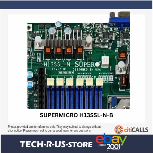 Supermicro MBD-H13SSL-N-B Motherboard SoC H13 AMD EPYC UP SP5 upto 256GB DDR5