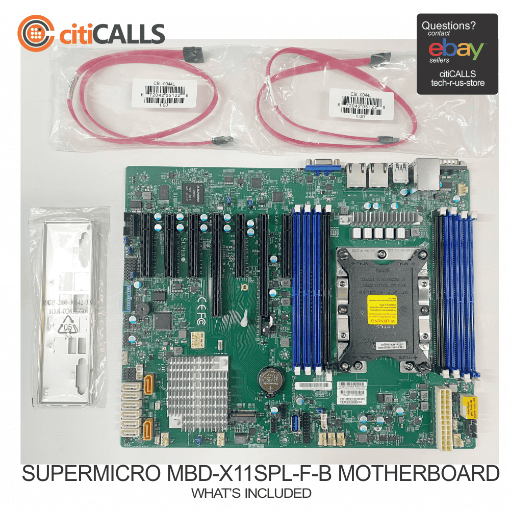 Supermicro MBD-X11SPL-F-B Motherboard Xeon Single Socket S3647 C621 Max 1TB